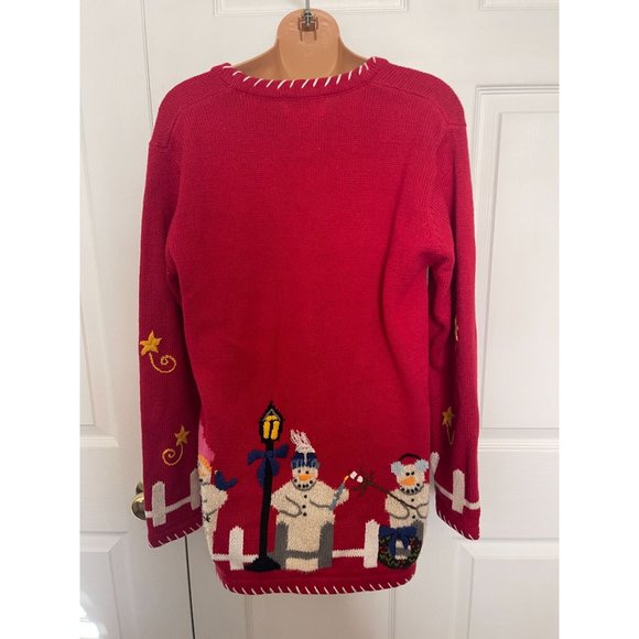 The Quacker Factory Holiday Christmas Cardigan Sweater Size S - Picture 6 of 9